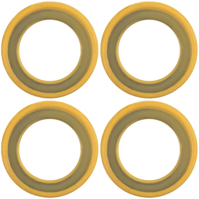 Esslly 4PCS Gearcase Drain Plug Seal Gaskets for Lower Unit Gear Oil Pump, Lower Unit Washers Replacements 26-830749 Compatible with Mercury Marine/Mercruiser - Image 1
